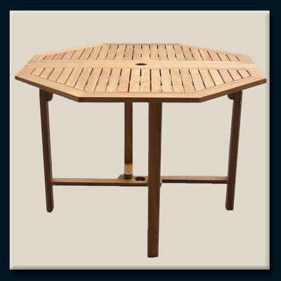 FOLDING OCTAGONAL TABLE (Eucalyptus Cladocalyx)