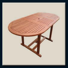 OVAL EXTENTION TABLE(Eucalyptus Cladocalyx)