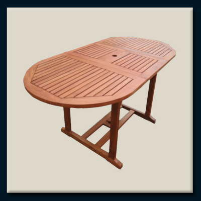 OVAL EXTENTION TABLE(Eucalyptus Cladocalyx)