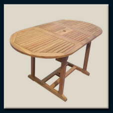 OVAL EXTENTION TABLE(Eucalyptus Cladocalyx)