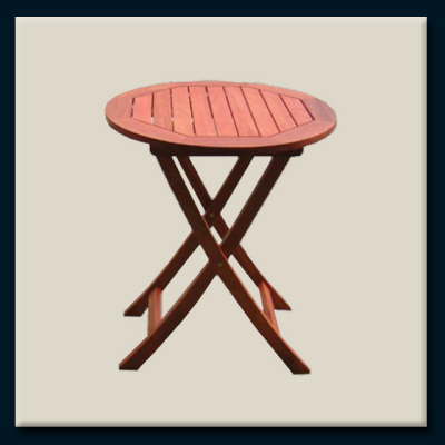 ROUND DRINKS TABLE(Eucalyptus Camaldulensis)