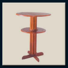 ROUND BAR TABLE(Eucalyptus Cladocalyx)